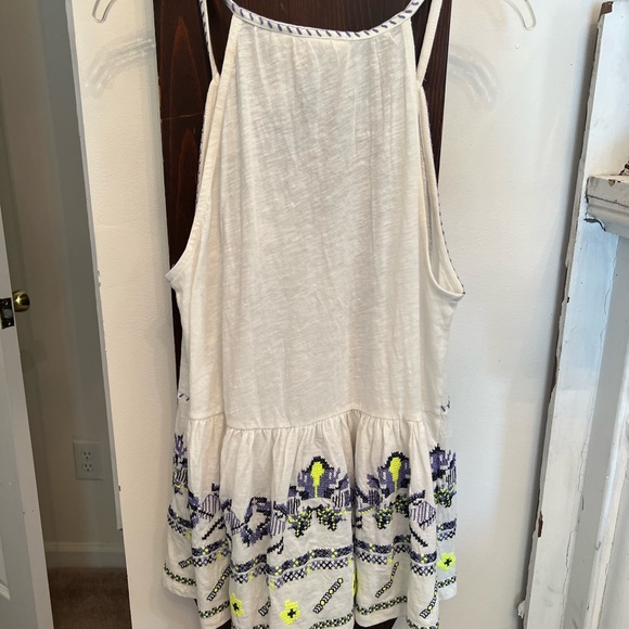 Maeve Anthropologie Peplum Embroidered Tank - Large - Picture 4 of 5
